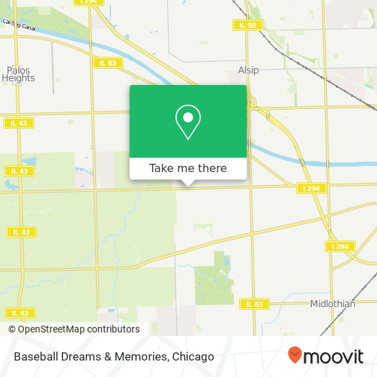 Baseball Dreams & Memories map