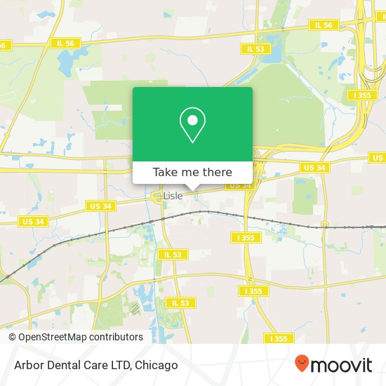 Mapa de Arbor Dental Care LTD