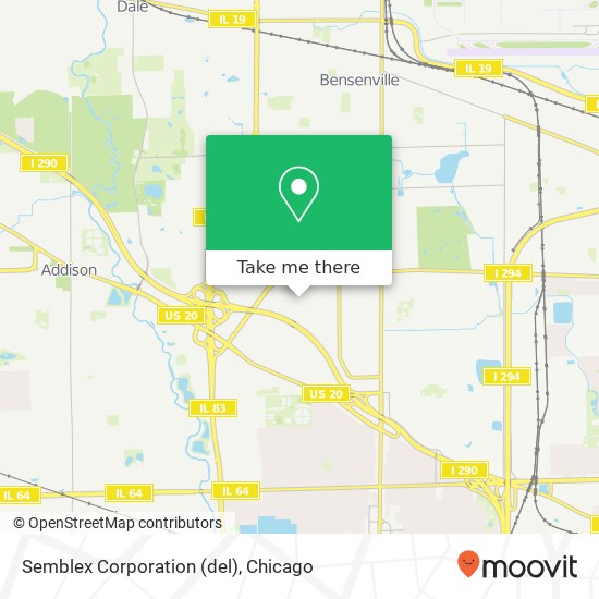 Semblex Corporation (del) map