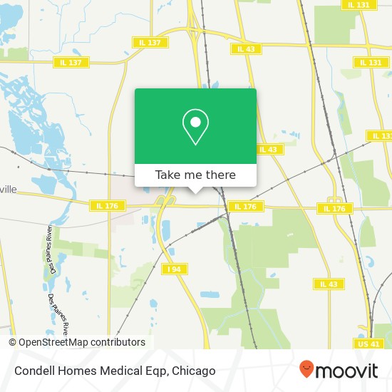 Condell Homes Medical Eqp map