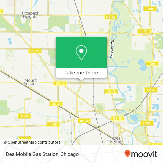 Mapa de Des Mobile Gas Station