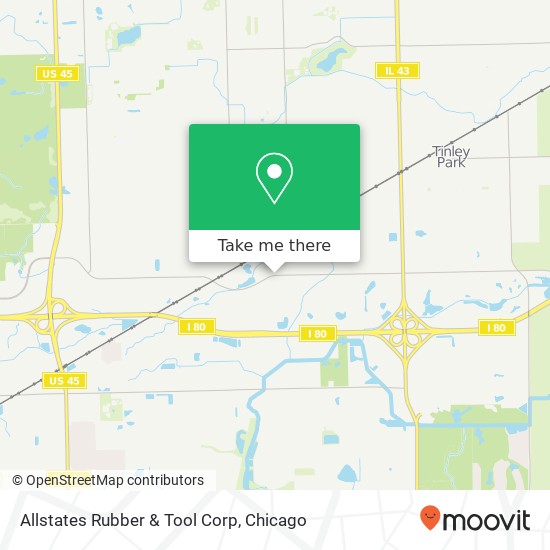 Allstates Rubber & Tool Corp map