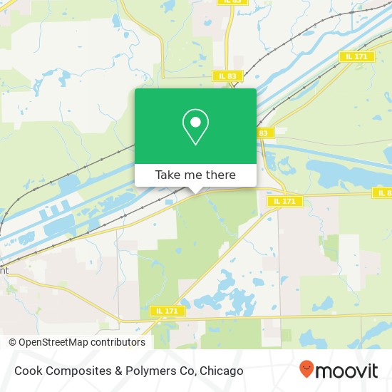 Mapa de Cook Composites & Polymers Co