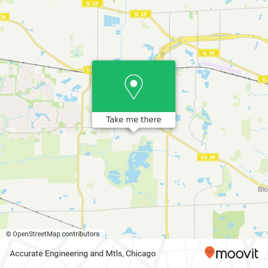 Mapa de Accurate Engineering and Mtls