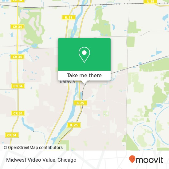 Mapa de Midwest Video Value