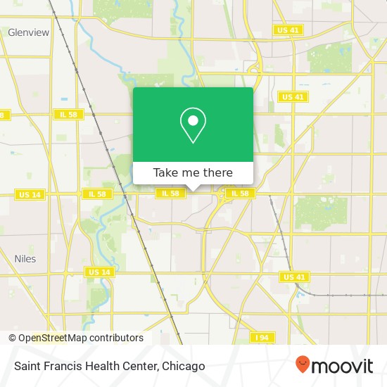 Saint Francis Health Center map