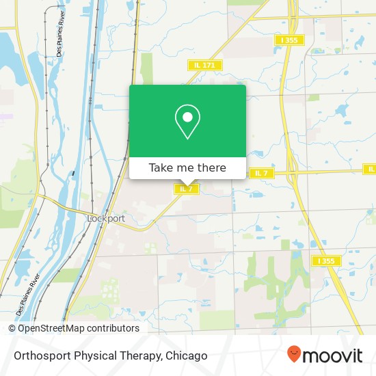 Orthosport Physical Therapy map