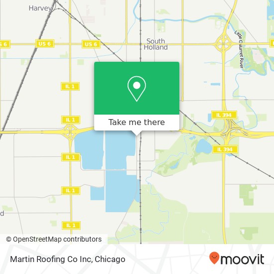Mapa de Martin Roofing Co Inc