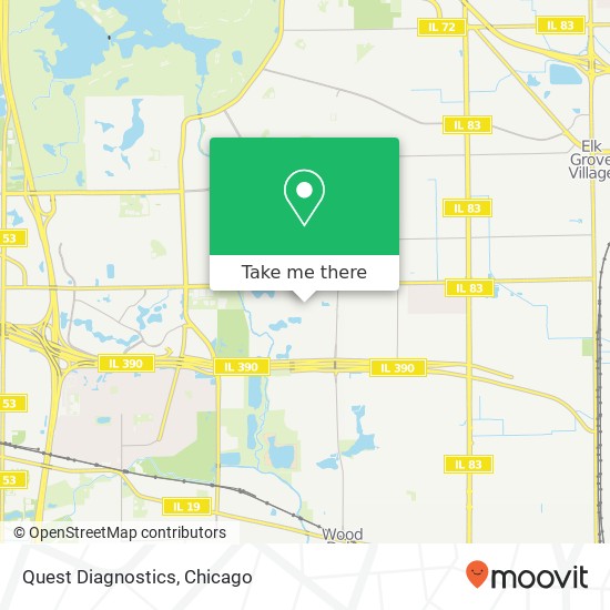 Quest Diagnostics map