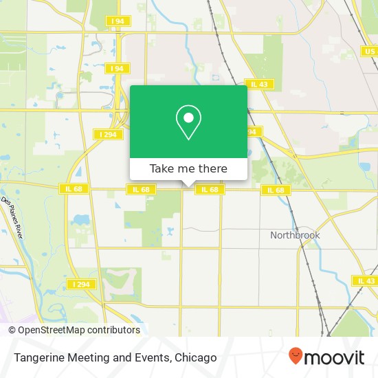 Tangerine Meeting and Events map