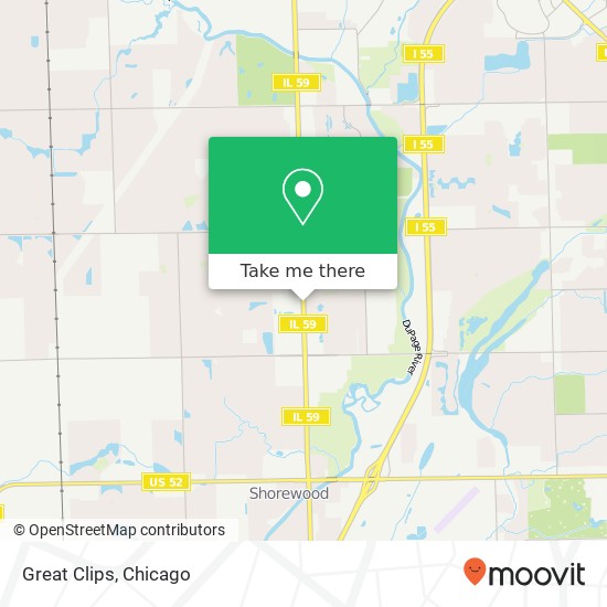 Great Clips map