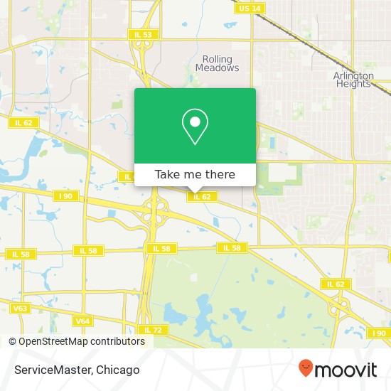 ServiceMaster map