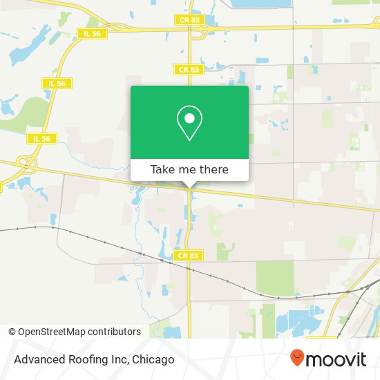 Advanced Roofing Inc map