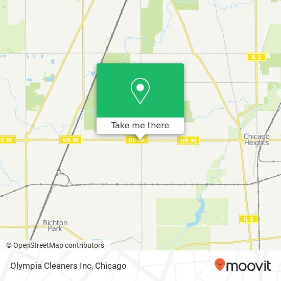 Olympia Cleaners Inc map