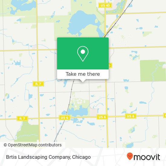 Brtis Landscaping Company map