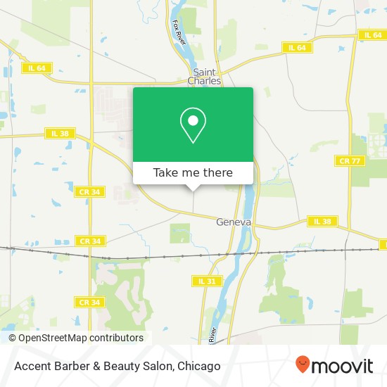 Accent Barber & Beauty Salon map