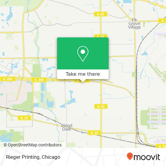 Rieger Printing map