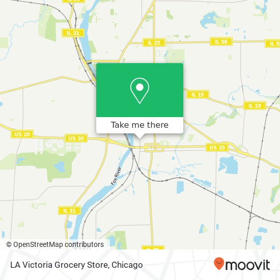 LA Victoria Grocery Store map