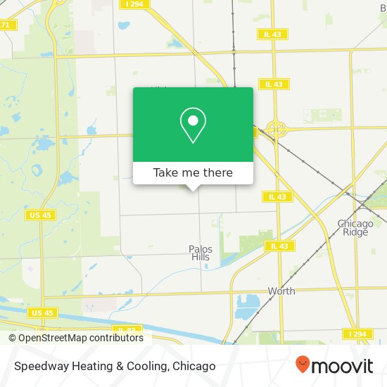 Mapa de Speedway Heating & Cooling