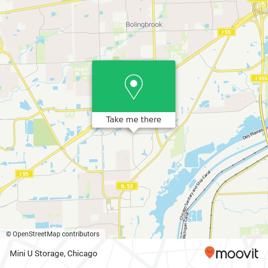 Mapa de Mini U Storage