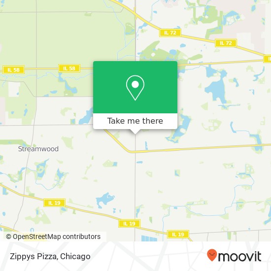Mapa de Zippys Pizza
