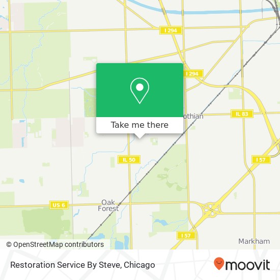 Restoration Service By Steve map