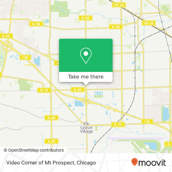 Video Corner of Mt Prospect map