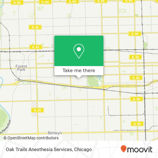 Mapa de Oak Trails Anesthesia Services