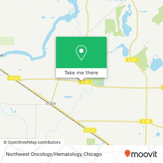 Northwest Oncology/Hematology map