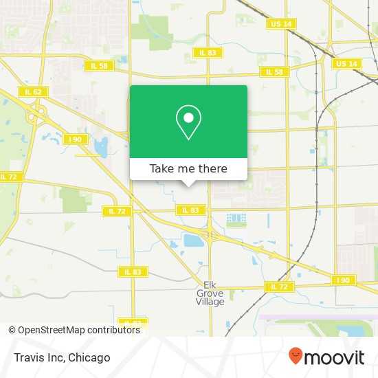 Travis Inc map