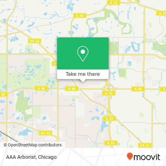 AAA Arborist map