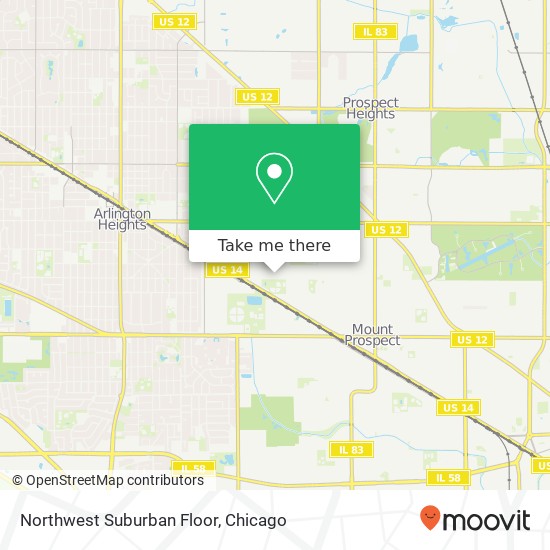 Mapa de Northwest Suburban Floor