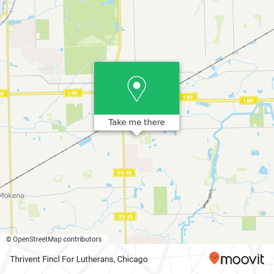 Thrivent Fincl For Lutherans map