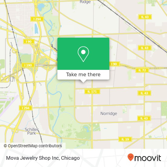 Mova Jewelry Shop Inc map