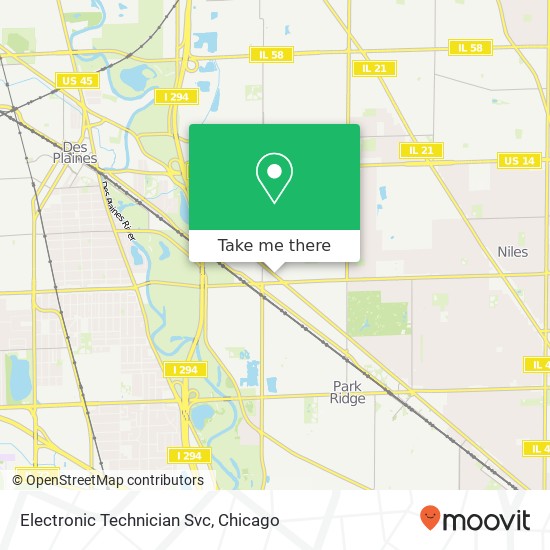 Mapa de Electronic Technician Svc