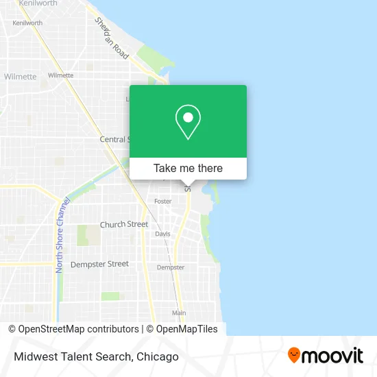 Midwest Talent Search map