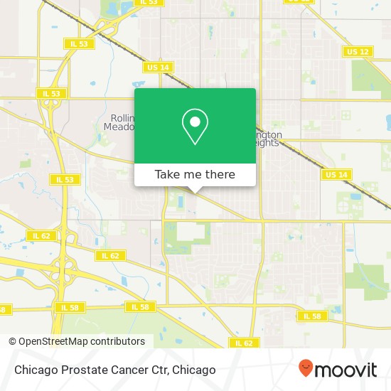 Chicago Prostate Cancer Ctr map