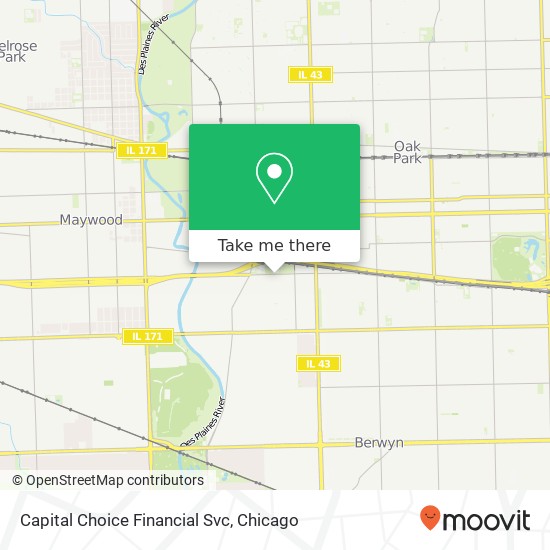 Capital Choice Financial Svc map