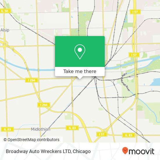 Broadway Auto Wreckers LTD map