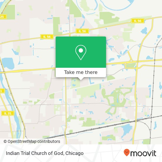 Mapa de Indian Trial Church of God