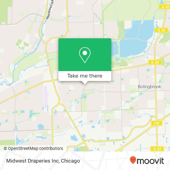 Midwest Draperies Inc map