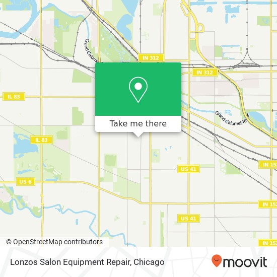 Mapa de Lonzos Salon Equipment Repair