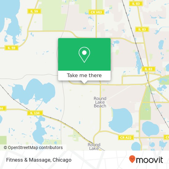 Fitness & Massage map