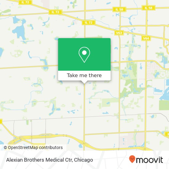 Alexian Brothers Medical Ctr map