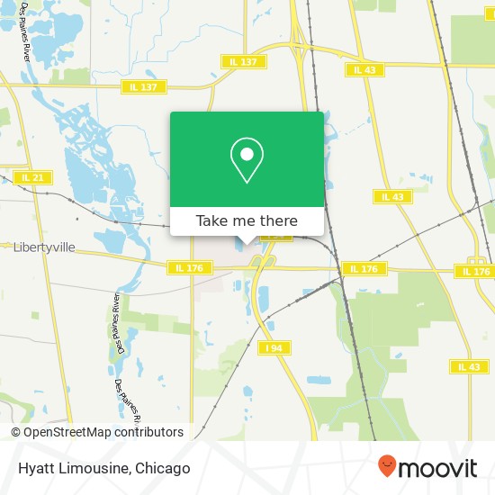 Hyatt Limousine map