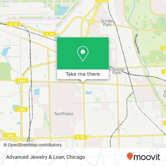 Mapa de Advanced Jewelry & Loan