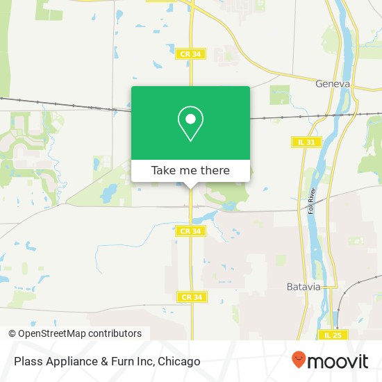 Plass Appliance & Furn Inc map