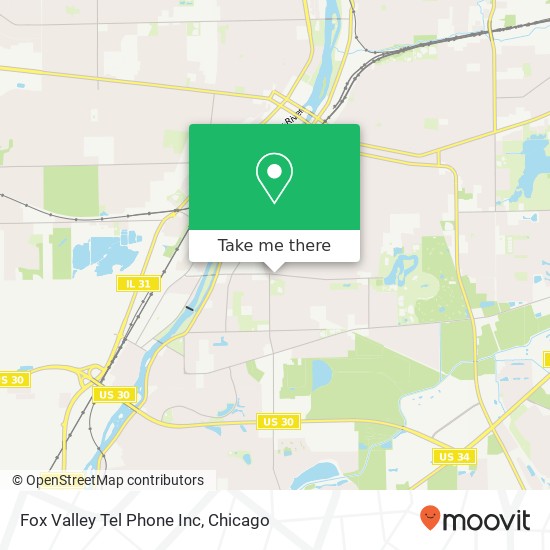 Fox Valley Tel Phone Inc map