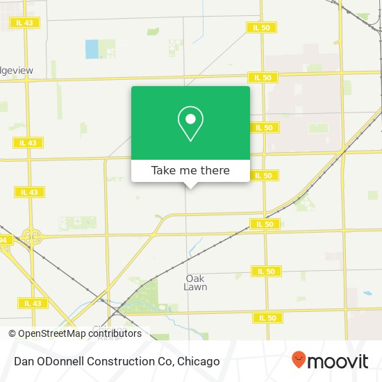 Mapa de Dan ODonnell Construction Co