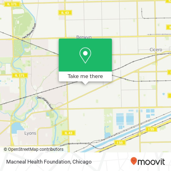 Mapa de Macneal Health Foundation